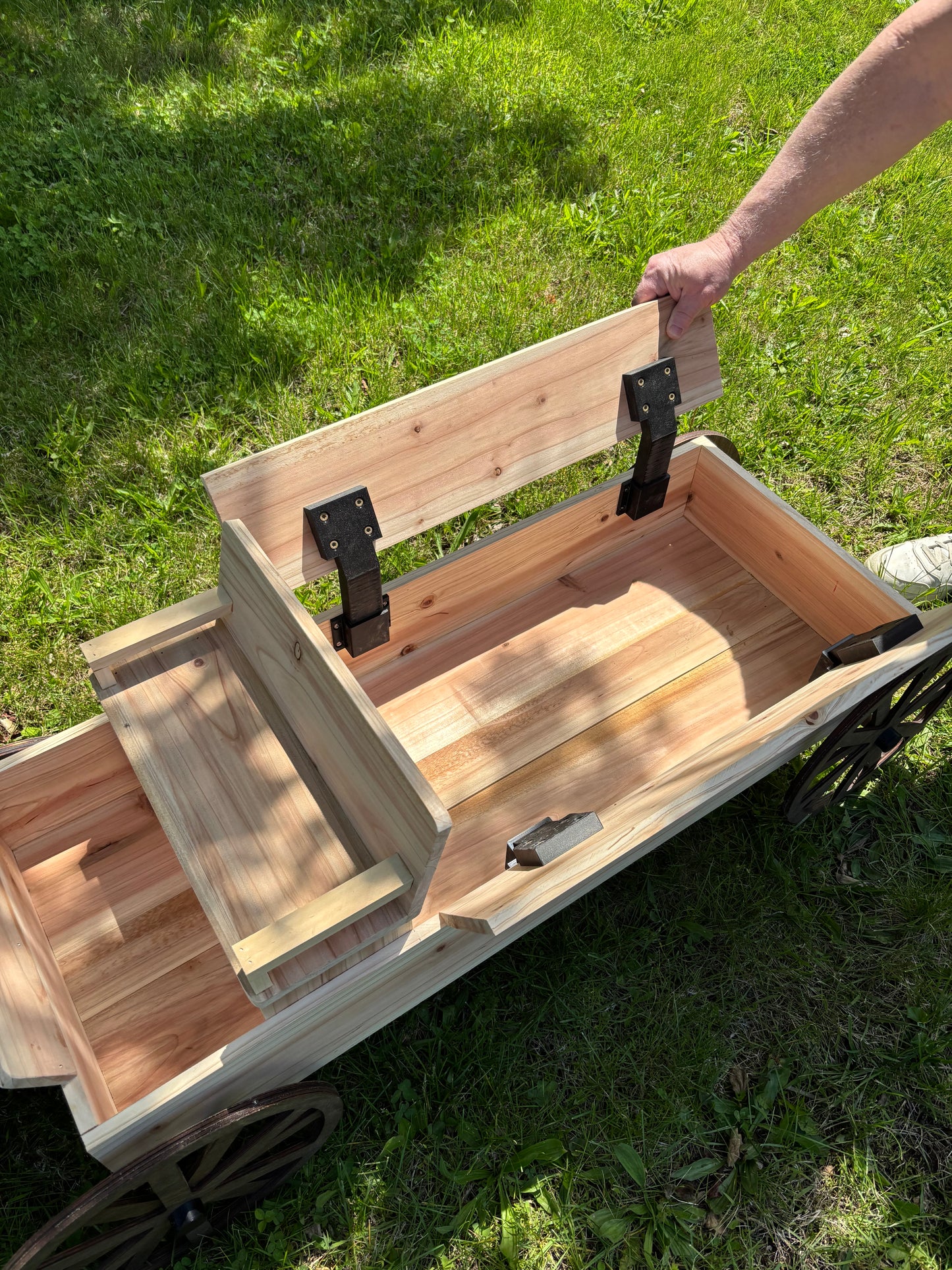 Cedar Wagon Planter
