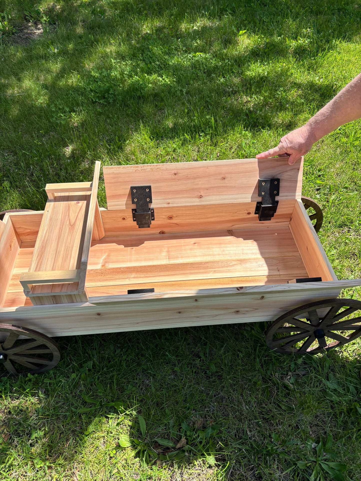 Cedar Wagon Planter