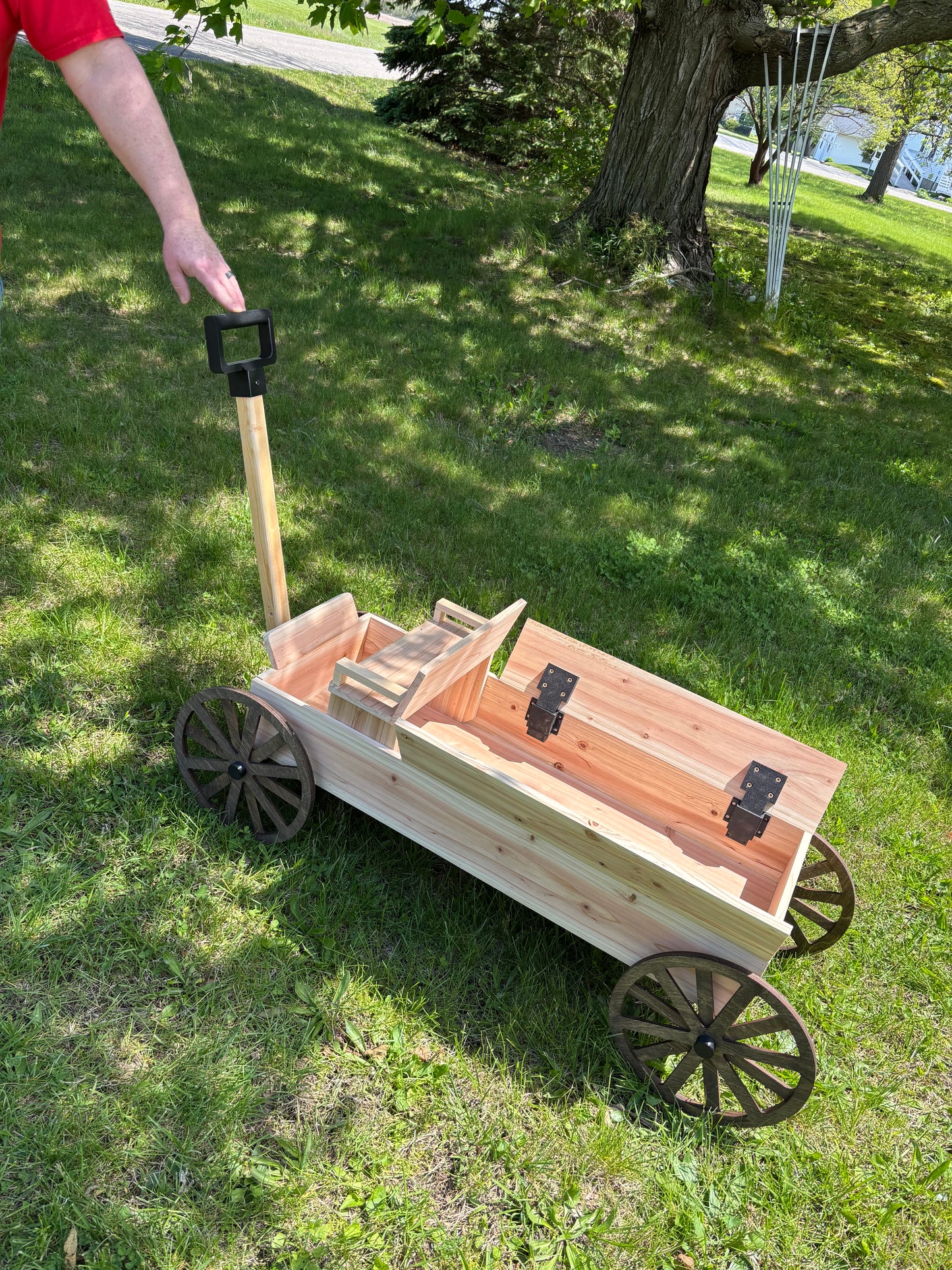 Cedar Wagon Planter