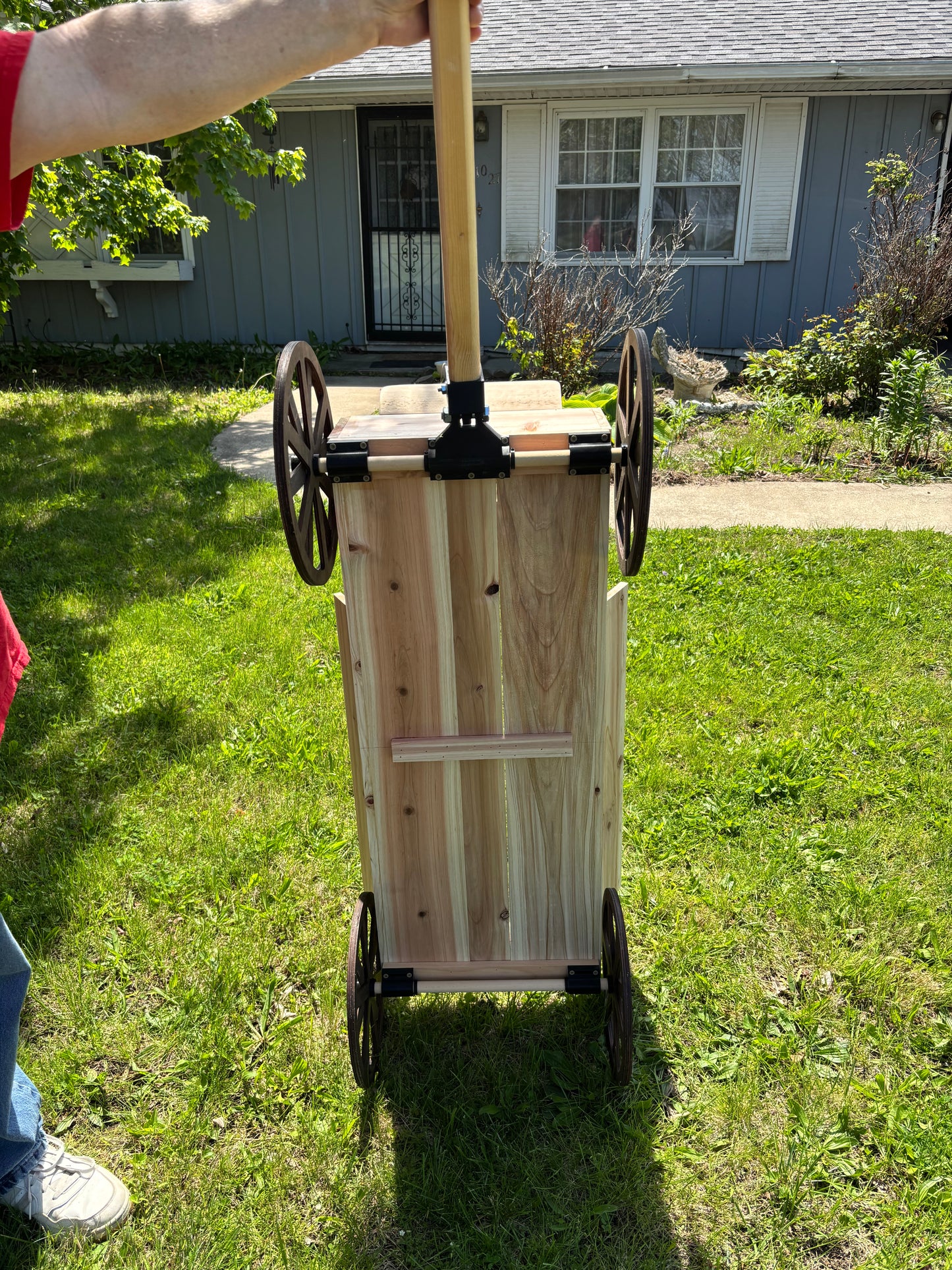 Cedar Wagon Planter