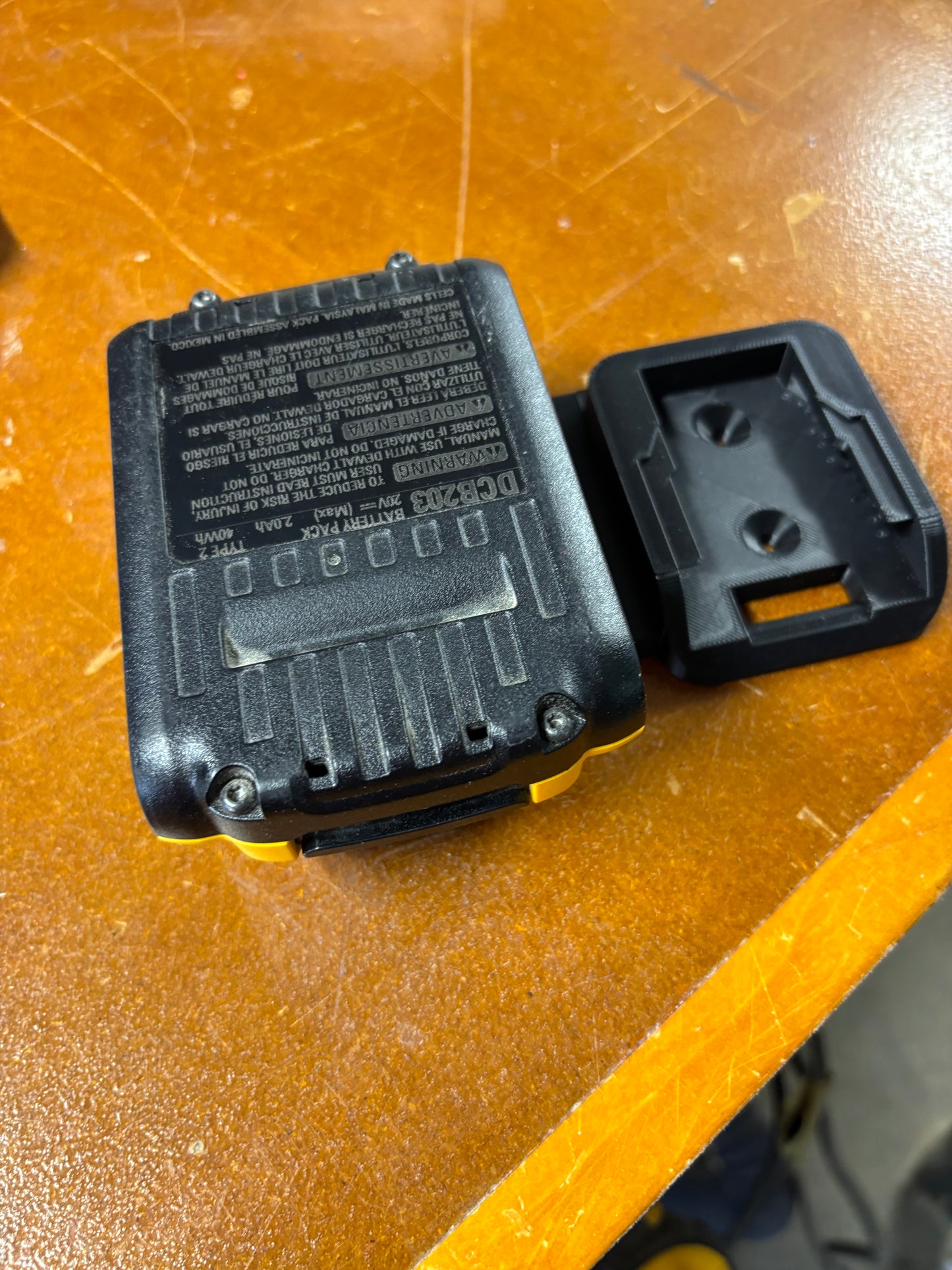 Dewalt 20V two battery holder
